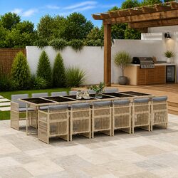 Comfortable and Durable 13 Piece Outdoor Dining Set