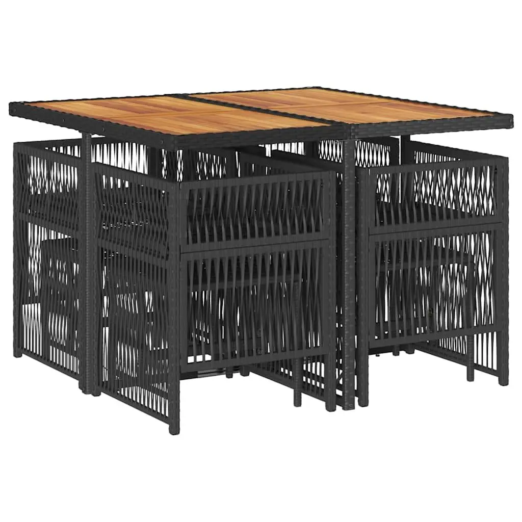 9 Piece Outdoor Dining Set with Cushions