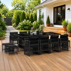 Comfortable and Practical 13 Piece Garden Dining Set