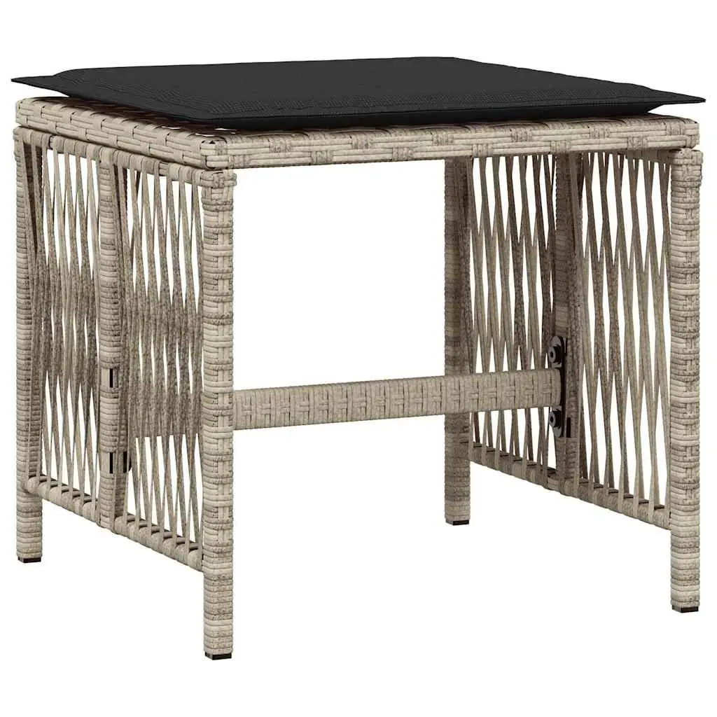 Garden Dining Set 15 Piece Outdoor Furniture Grey Poly Rattan Chairs Table Patio