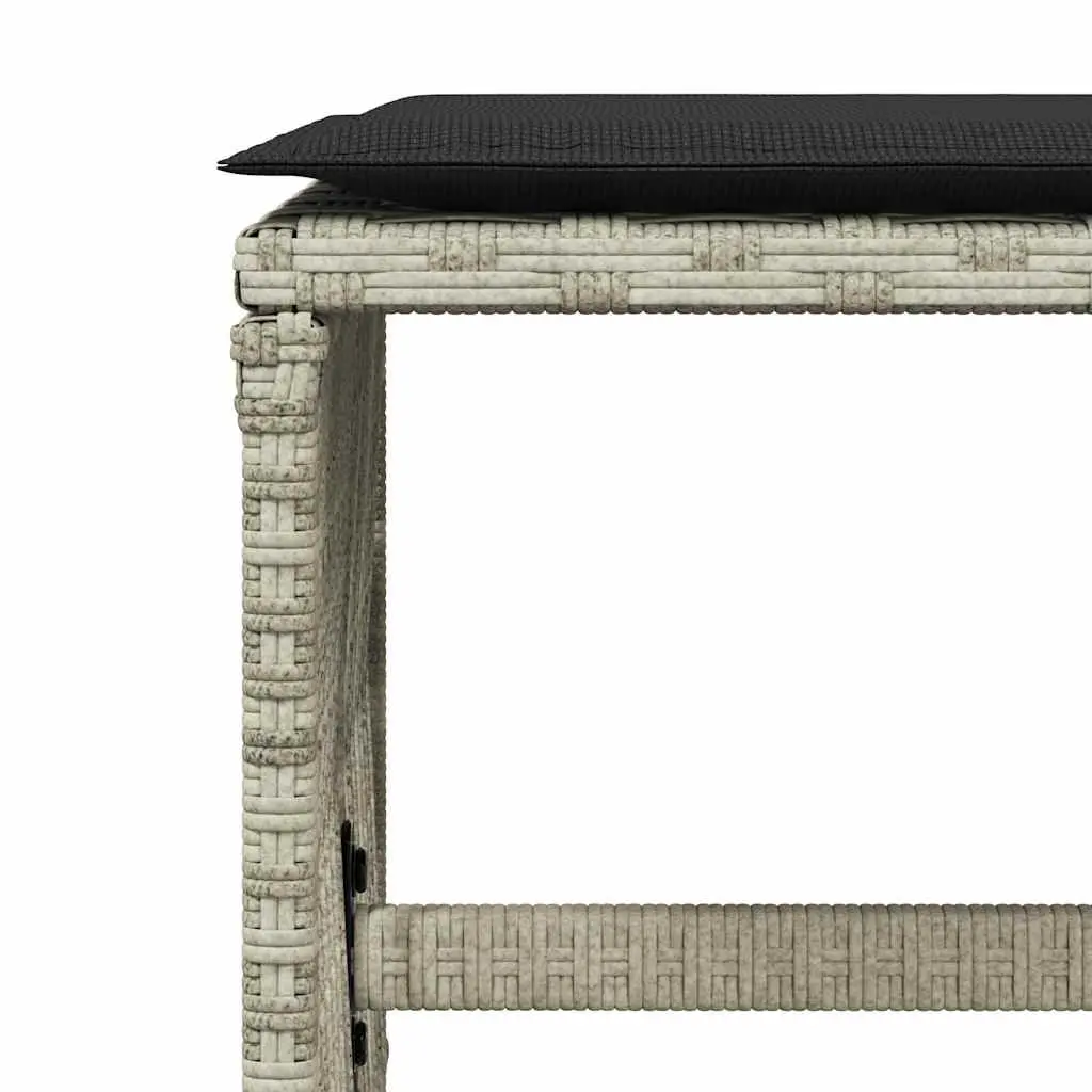 Garden Dining Set 15 Piece Outdoor Furniture Grey Poly Rattan Chairs Table Patio