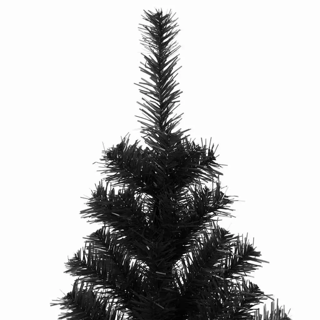 Artificial Christmas Tree 210cm Black PVC Holiday Decoration Indoor Outdoor