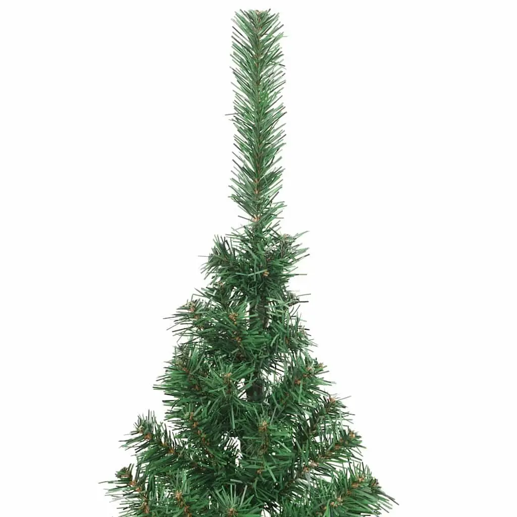 Half Christmas Tree Green 180cm Artificial PVC Seasonal Home Holiday Decoration