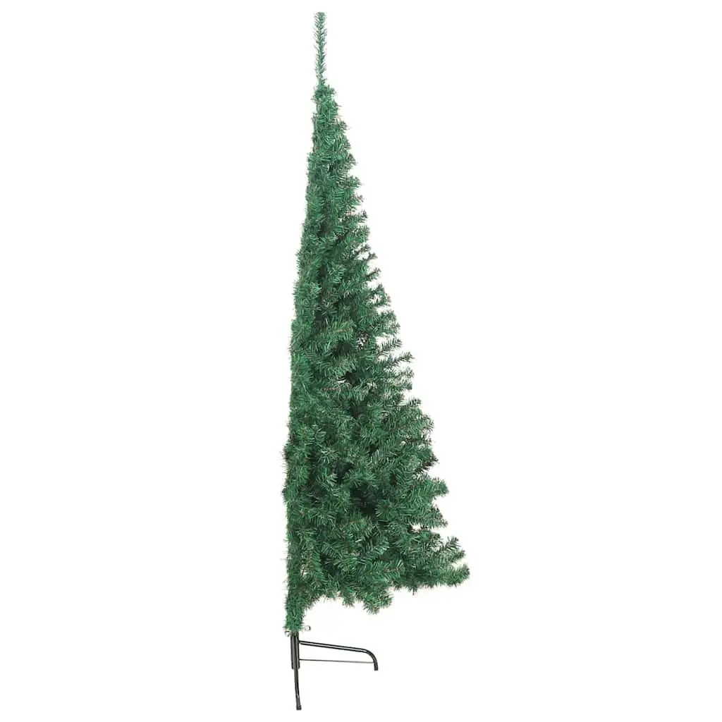 Artificial Half Christmas Tree Wall Mount Green 210cm PVC
