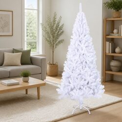 Reliable 180cm White Artificial Christmas Tree with Adjustable Branches