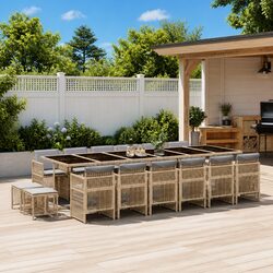 Reliable 17 Piece Outdoor Dining Set for Long-term Use