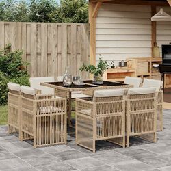 Comfortable and Affordable 9 Piece Garden Dining Set