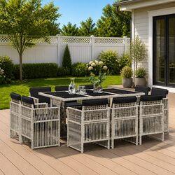 Comfortable and Durable 11-Piece Outdoor Dining Set