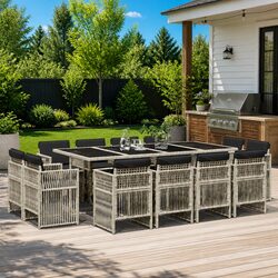 Comfort and Value in a 13-Piece Garden Dining Set