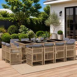 Comfortable and Reliable 13-Piece Garden Dining Set