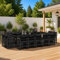Comfortable 15 Piece Outdoor Dining Set for Your Home