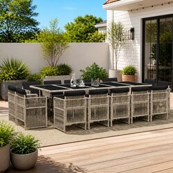Comfortable and Practical 15 Piece Garden Dining Set