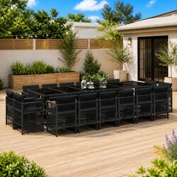Value-Driven 17 Piece Garden Dining Set with Cushions