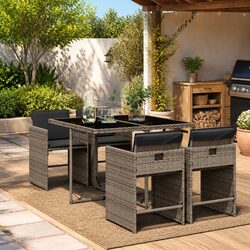 Comfortable and Practical 5 Piece Outdoor Dining Set