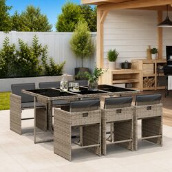 Value-Driven 7-Piece Grey Garden Dining Set