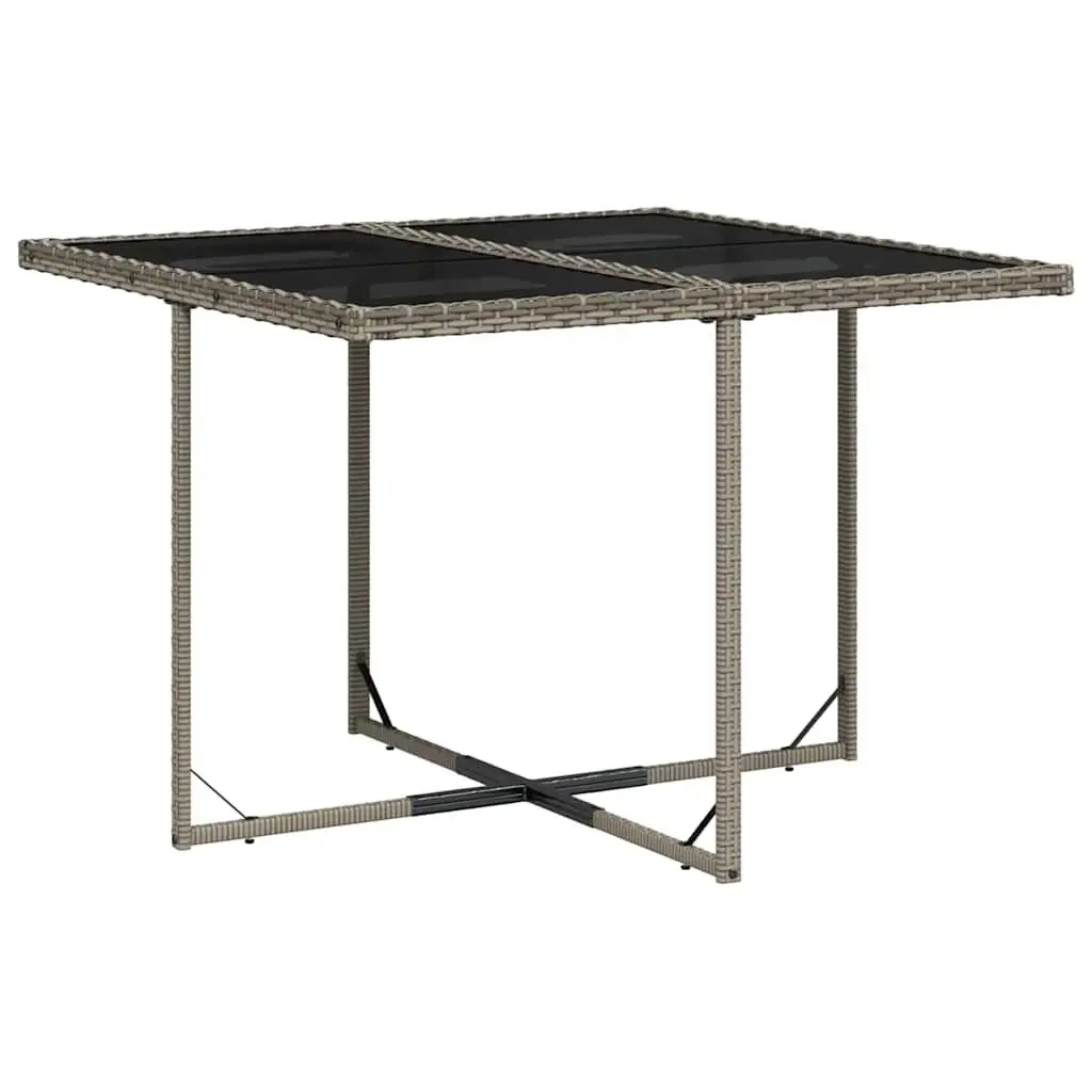 11 Piece Garden Dining Set Outdoor Furniture Patio Grey Rattan Cushions