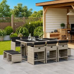 Comfortable and Affordable 11-Piece Garden Dining Set