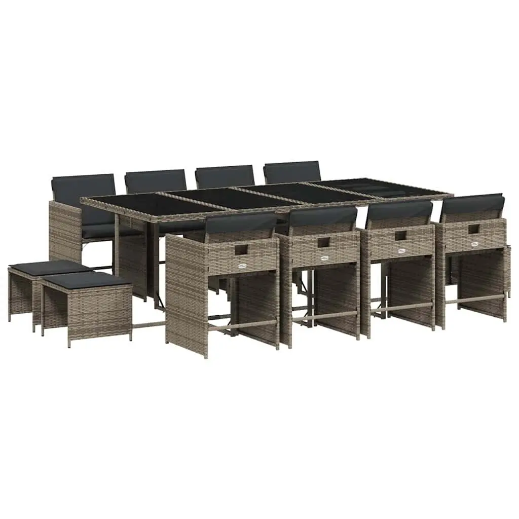 13 Piece Garden Dining Set with Comfort and Style