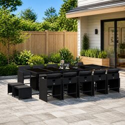 Affordable Comfort with 15-Piece Outdoor Dining Set