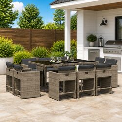 Comfortable and Reliable 11-Piece Garden Dining Set