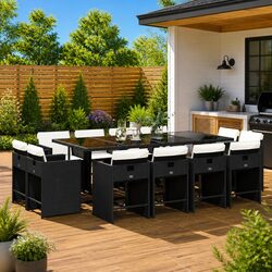 Reliable 13 Piece Dining Set for Outdoor Relaxation