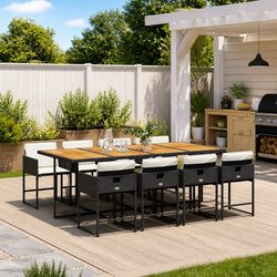 Warm & Inviting 9 Piece Garden Dining Set