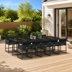 Reliable 11 Piece Garden Dining Set with Comfort