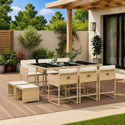 Comfortable 11 Piece Outdoor Dining Set for Relaxation