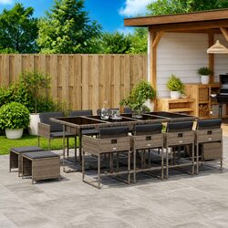 Warm and Practical Garden Dining Set for Outdoor Enjoyment