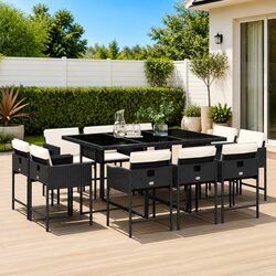 Comfortable Outdoor Garden Dining Set 11 Pieces