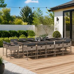 Comfortable and Reliable 15 Piece Outdoor Dining Set