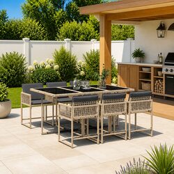 Comfortable 7 Piece Garden Dining Set for Relaxing