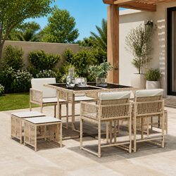9-Piece Garden Dining Set: Practical and Affordable