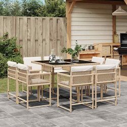 Comfort and Value in a 9 Piece Garden Dining Set