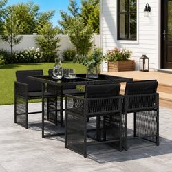 Comfortable 5 Piece Outdoor Dining Set for Your Home