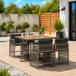 Value and Comfort in a 5 Piece Garden Dining Set
