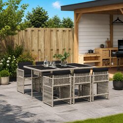 Comfortable 7 Piece Garden Dining Set for Outdoor Spaces