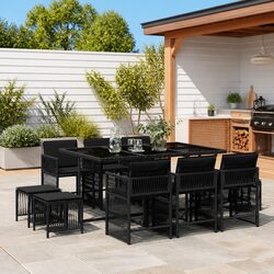 Comfortable and Durable 11-Piece Outdoor Dining Set