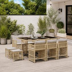 Comfortable and Practical 11-Piece Garden Dining Set