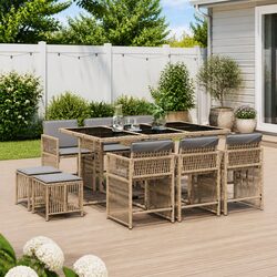 Comfort and Value in This 11 Piece Garden Dining Set