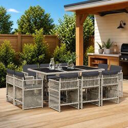Comfortable and Stylish 11-Piece Garden Dining Set