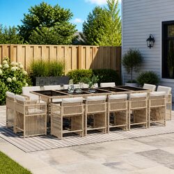 Comfortable and Durable 15-Piece Garden Dining Set