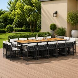 Reliable 15-Piece Outdoor Dining Set for Every Home
