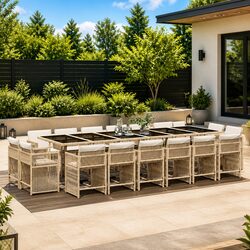 Reliable 17-Piece Garden Dining Set for Comfort and Value