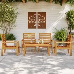 Warm and Value-Driven 5-Piece Garden Lounge Set