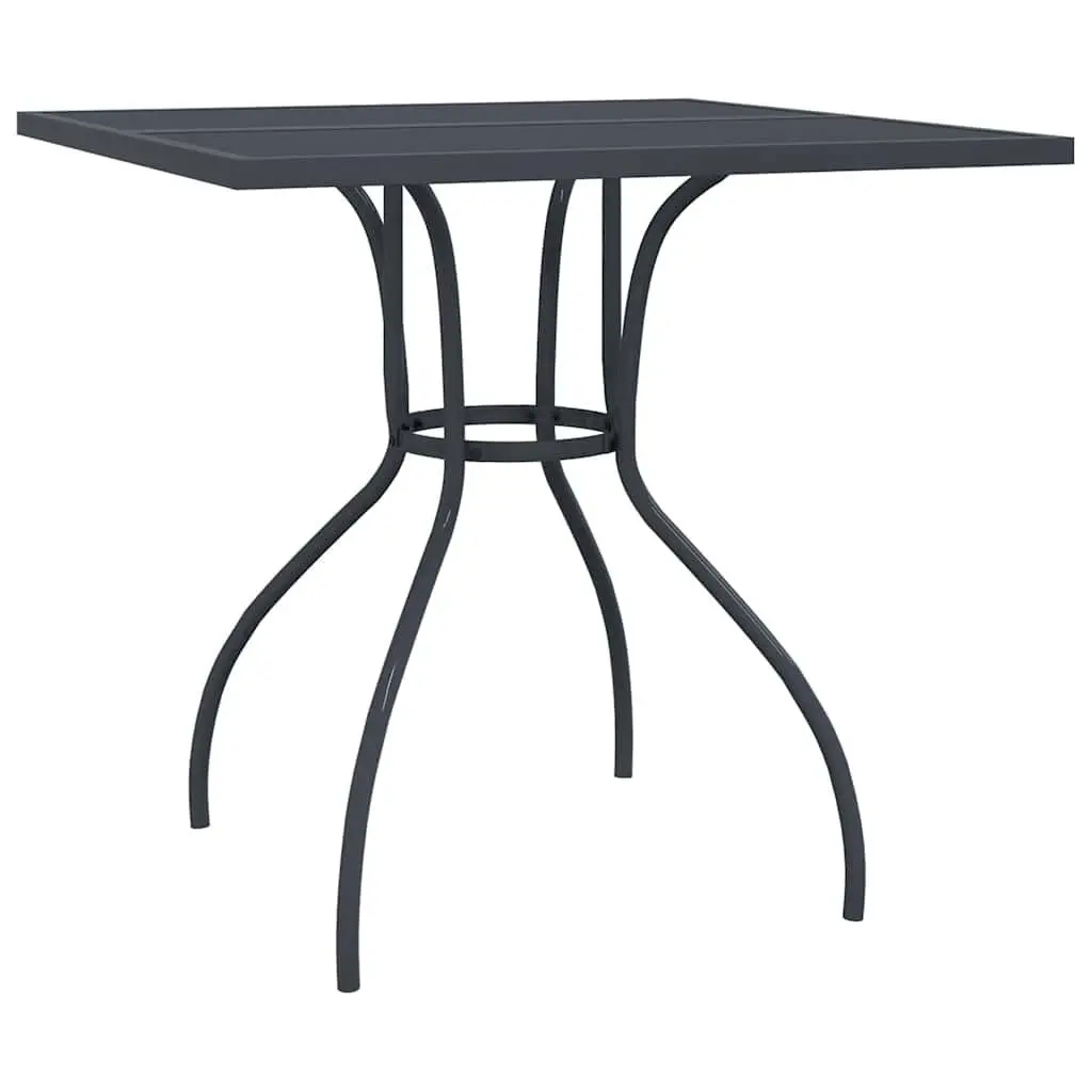 5 Piece Garden Dining Set with Foldable Chairs
