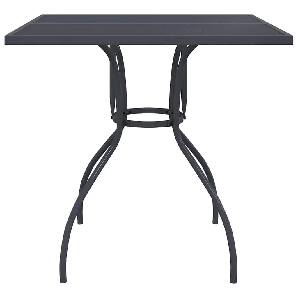 5 Piece Garden Dining Set with Foldable Chairs
