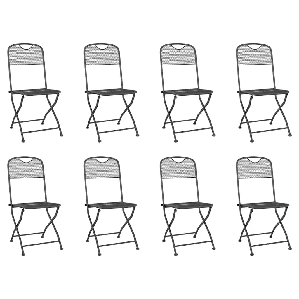9 Piece Anthracite Garden Dining Set