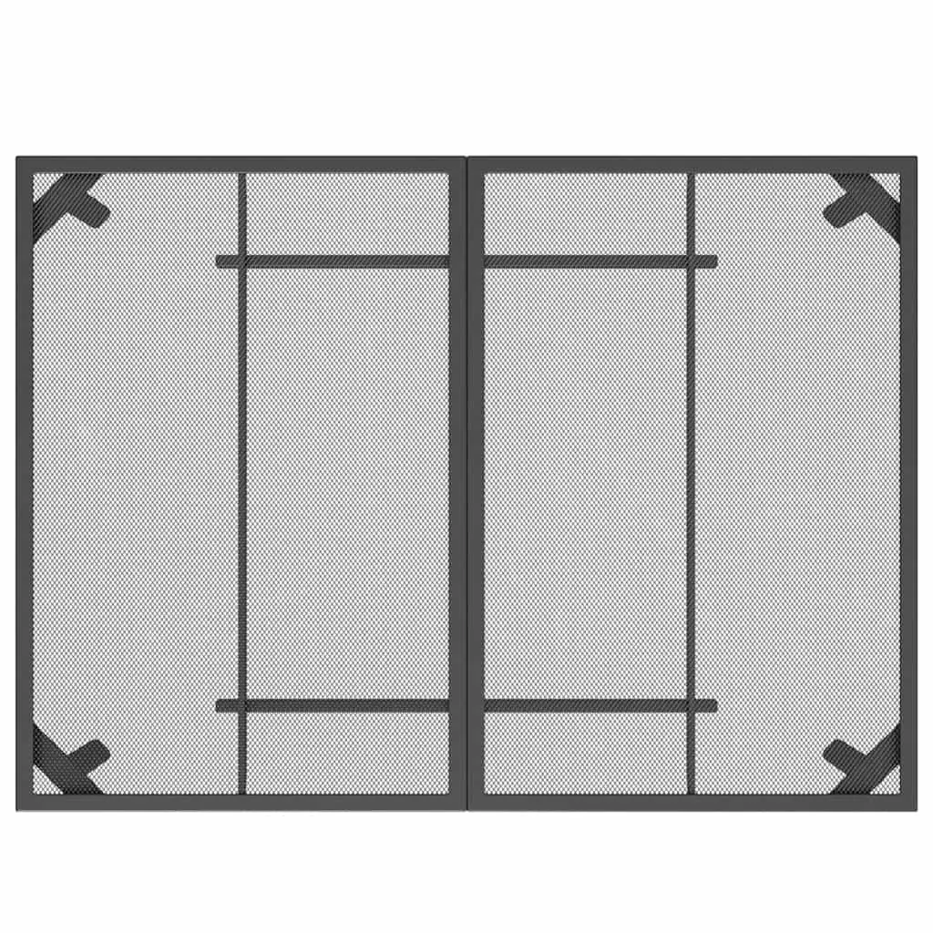 7 Piece Garden Dining Set Outdoor Dining Metal Mesh Anthracite