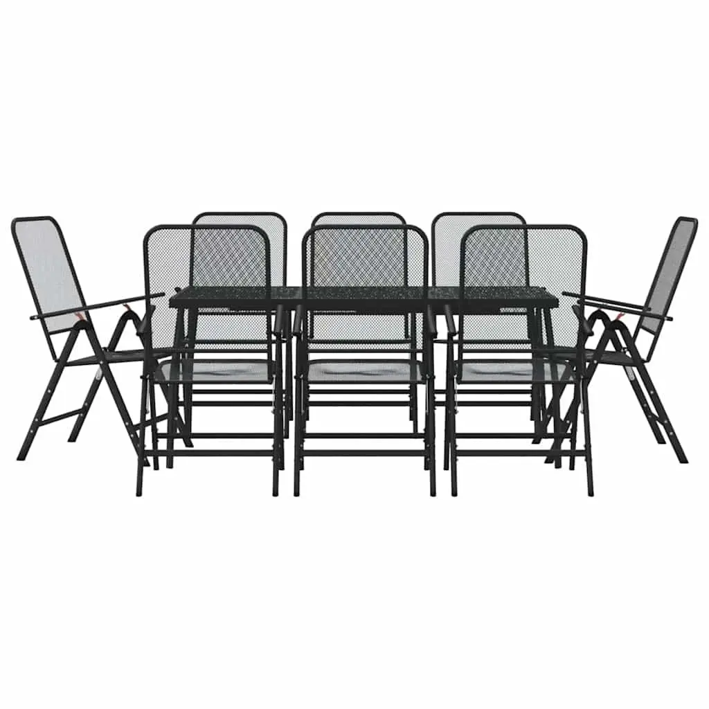 9 Piece Garden Dining Set for Outdoor Enjoyment